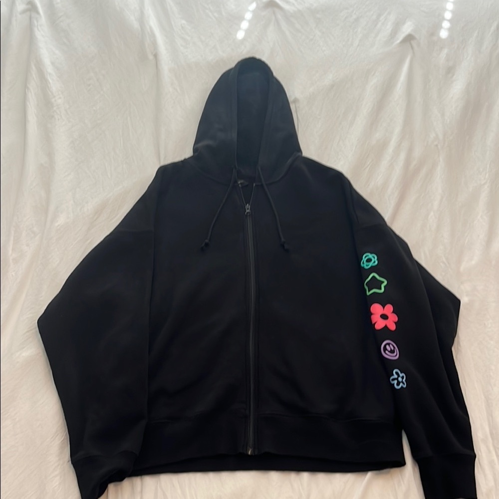 PacSun Black Hoodie with Colorful Accents
